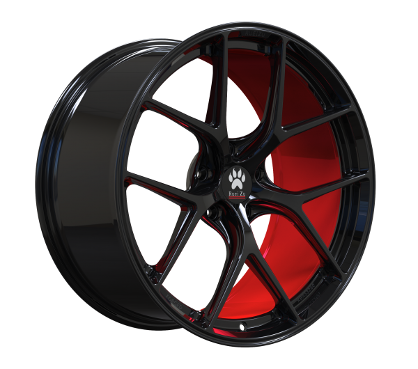 RueiZu R101 18 Zoll Forged Felgen Satz 8Jx18 ET45 5x112 Rot Schwarz