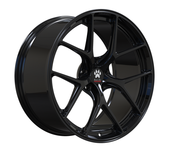 RueiZu R101 18 Zoll Forged Felgen Satz 8Jx18 ET34 5x112 Schwarz Hochglanz