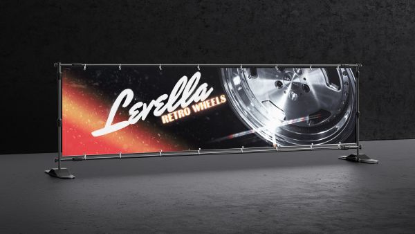 LEVELLA Banner Retro | 200x50cm