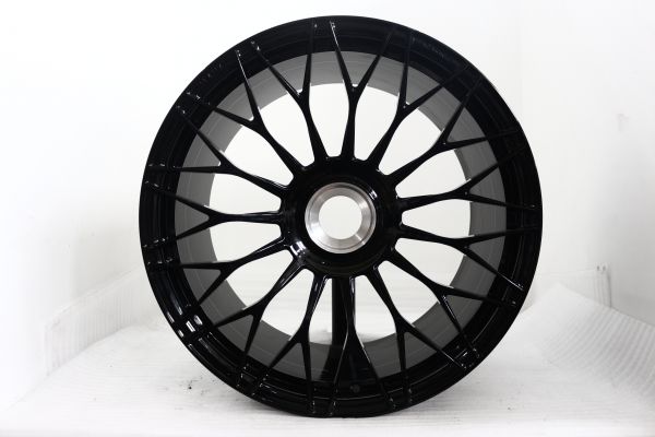 Levella RZ7 Forged 20 / 21 Zoll Felgen Satz Forged Lambo Zentralverschluss Schmiederäder 9x20 & 12x21 Schwarz Hochglanz OHNE Gutachten