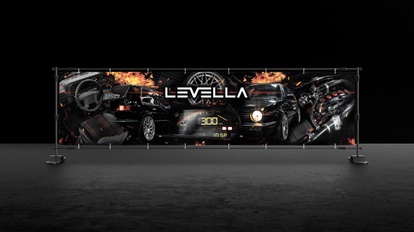 LEVELLA Banner FIRE | 200x50cm