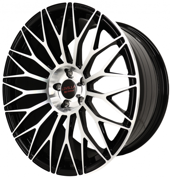 LEVELLA Wheels | RZ7 | 8,5x20 ET45 | 5x112 | Schwarz glänzend, Front Poliert